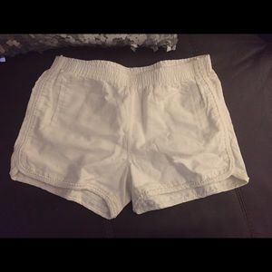 J. Crew Brand new!!! White linen shorts